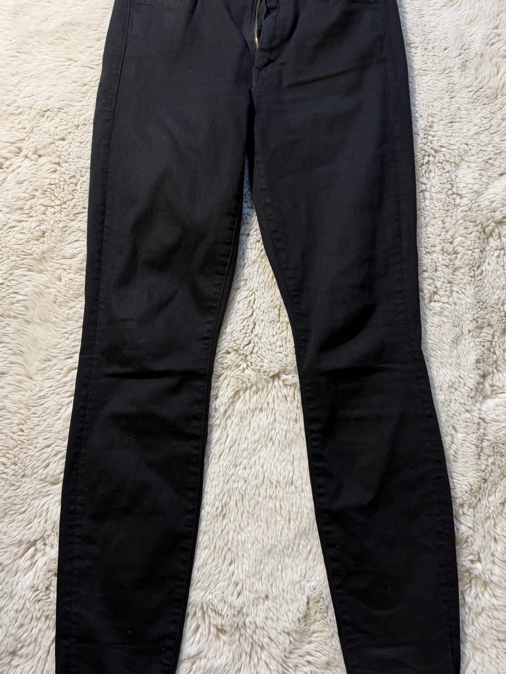MOTHER Black High-Rise Skinny Jeans for Women
